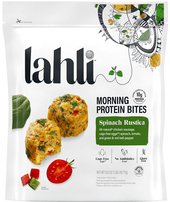  lahli morning protein bites Spinach Rustica product packshot front